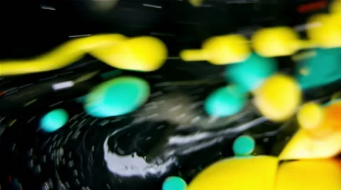 Ink Bubbles In Water. Stockbeeldmateriaal 50992982