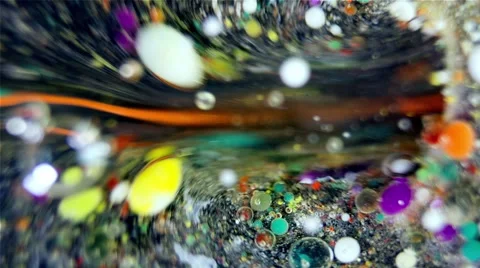 Ink Bubbles In Water. Vídeo Stock 50993013