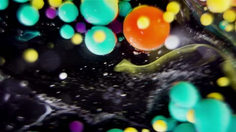 Ink Bubbles In Water. 動画素材 50993017