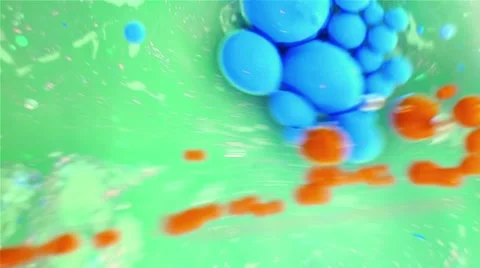 Ink Bubbles In Water. Stockbeeldmateriaal 50993727