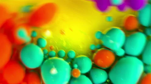 Ink Bubbles In Water. Stockbeeldmateriaal 50994065