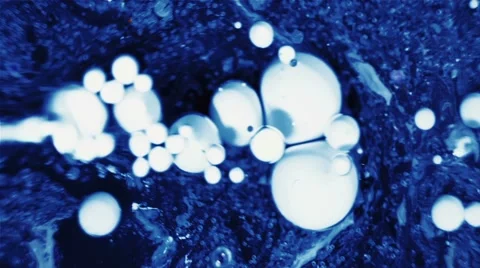 Ink Bubbles In Water. Vidéo 50994872