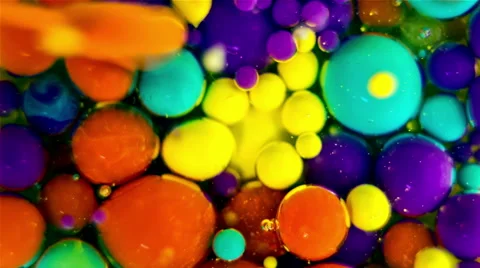 Ink Bubbles In Water. Stockbeeldmateriaal 50996616