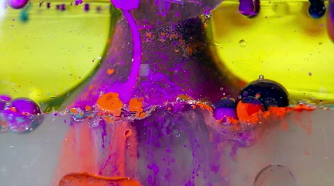 Ink Bubbles In Water. Video stock 52329796