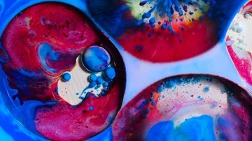 Ink Bubbles In Water Stock-Footage 85608453