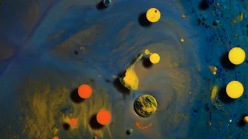 Ink Bubbles In Water Stock-Footage 85608460