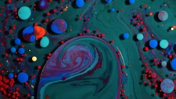 Ink Bubbles In Water Stock-Footage 85608568