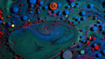 Ink Bubbles In Water Stock-Footage 85608579