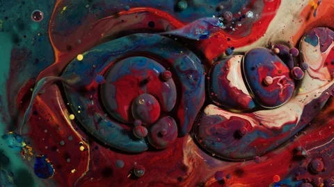 Ink Bubbles In Water Stock-Footage 85608612