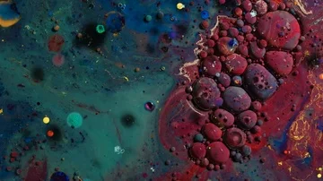Ink Bubbles In Water Stock-Footage 85608671