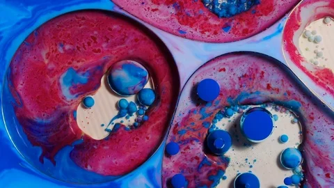 Ink Bubbles In Water Stock-Footage 85608701