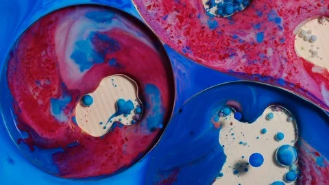 Ink Bubbles In Water Stock-Footage 85608720