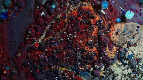 Ink Bubbles In Water Stock-Footage 85608875