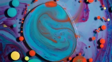 Ink Bubbles In Water Stock Footage 85609128