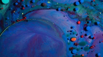 Ink Bubbles In Water Stock-Footage 85609208