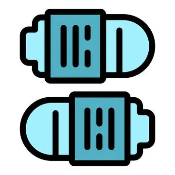 Ink cartridge icon vector flat Stock Illustration