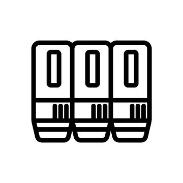 Ink cartridges for printer icon vector outline illustration 스톡 일러스트