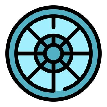 Ink circle icon vector flat Stock Illustration