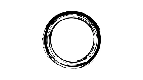Ink circle on transparent background. Stock Footage 113562063