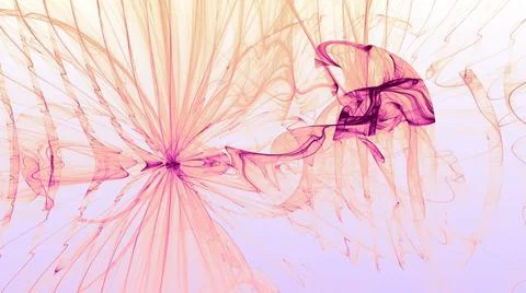Ink Cloud - Rose Gold Bloom Stock Illustration