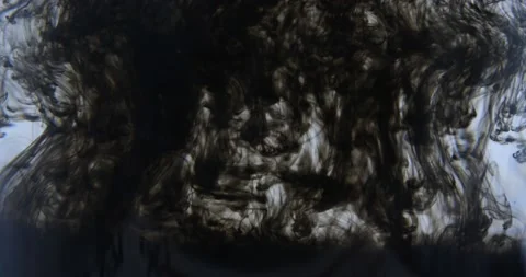 Ink cloud swirling around artistic abstract background Stock Footage 218644304