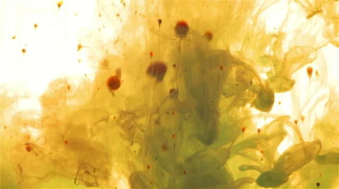 Ink color drop underwater Stock Footage 47524992