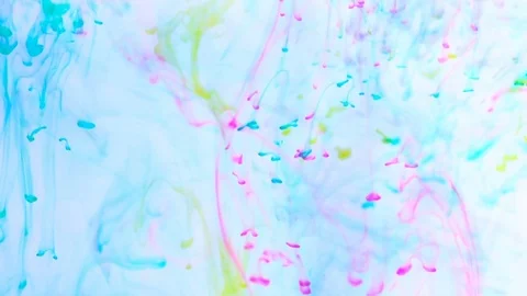 Ink color violet and blue motion Stock Footage 72575018