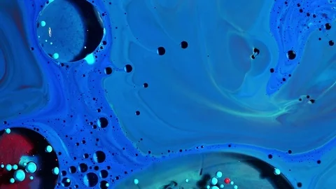 Ink colored bubbles in water 스톡 동영상 80903395