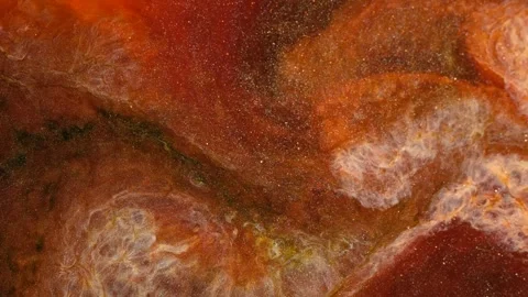 Ink colors spread and mix in a display of contemporary art 库存影片 337800393