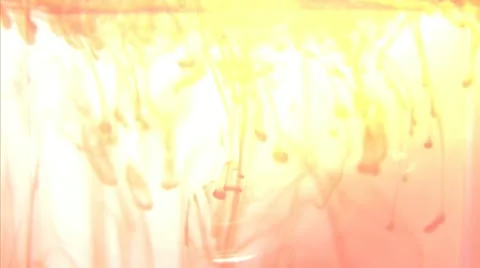 Ink Designs in Water Part 3 (Reversed with Yellow Highlights) Video stock 19763209
