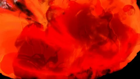 Ink In Different Environments Reveal Stock-Footage 72022234