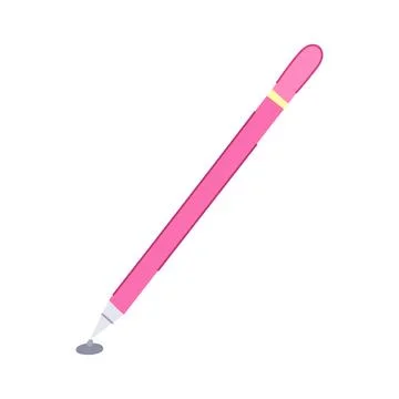 Ink digital pen cartoon vector illustration Illustrazione stock