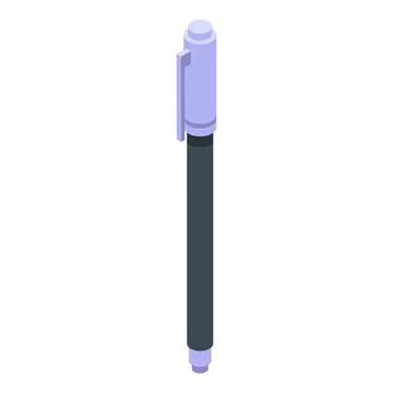 Ink digital pen icon isometric vector. Tablet sign Stock Illustration