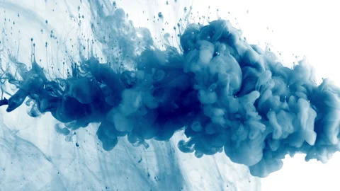 Ink dispersing in water Video stock 146904969