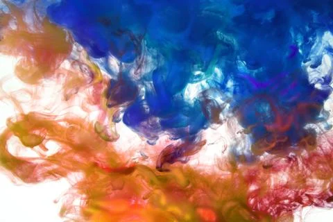 Ink Dissolving in Water Stock Photos
