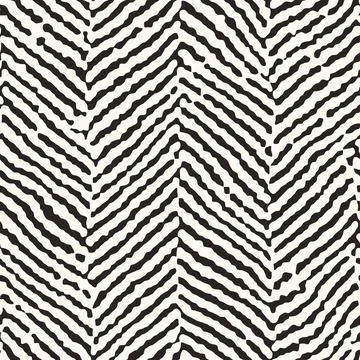 Ink Drawn Herringbone Pattern Stock Illustration
