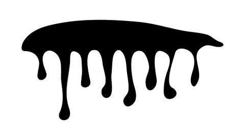 Ink drip, dripping paint vector symbol icon design. Stock Illustration