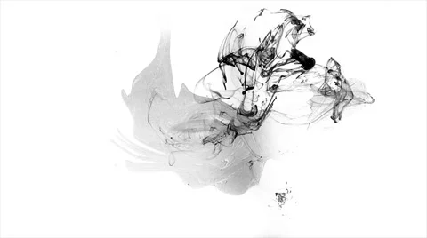 Ink dripped into water. Viewed from underneath. Stock Footage 49863220