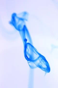 Ink Drop Artistic Dynamic Motion in Water. Soft Background. Foto stock