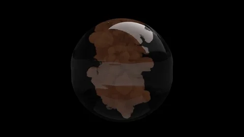 Ink drop brown Vídeo Stock 71362301