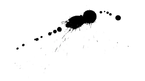 Ink drop on dry paper 36 Stock Footage 70548657
