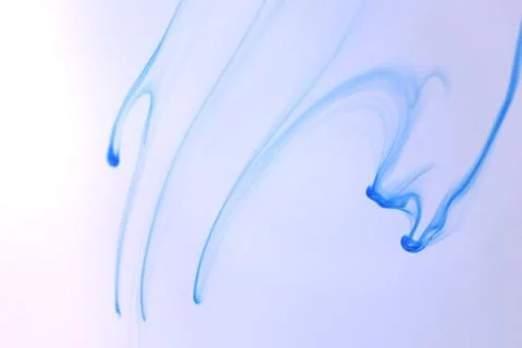 Ink Drop Dynamic Motion Line in Water. Soft Background. Foto stock