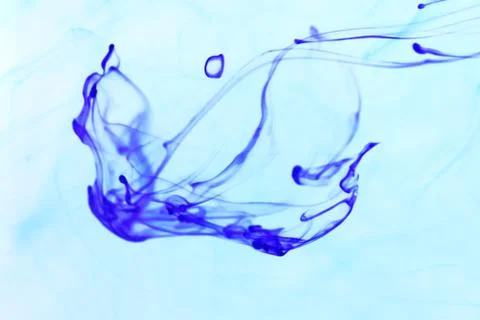 Ink Drop Dynamic Opening Motion. Ambient Background. Stock Photos
