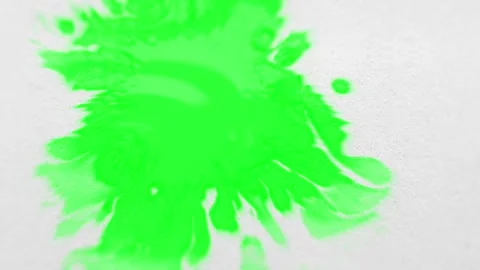 Ink Drop Green Screen Particle Splash Animation Background Stock Footage 342426192