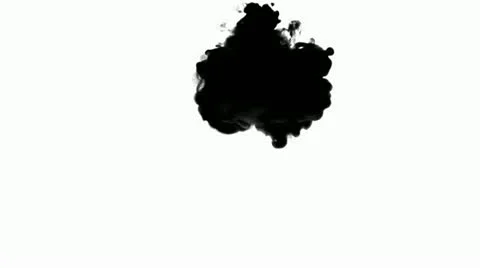Ink Drop Luma Matte Stock Footage 11016215