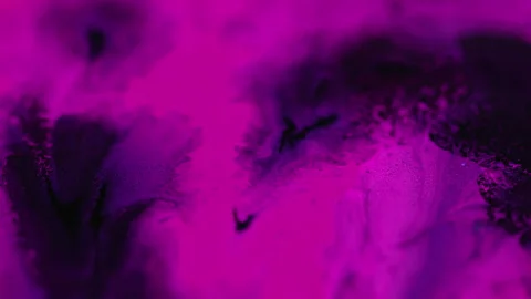 Ink drop neon background pink black paint drip Video stock 266762552