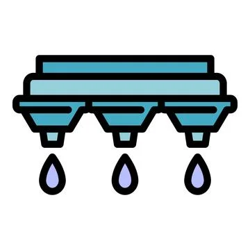 Ink drop printing icon vector flat Ilustración de archivo