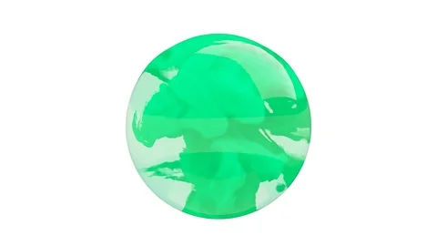 Ink drop spring green Vídeo Stock 71363895