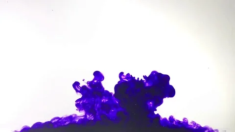 Ink drop in water Stock Footage 74266484