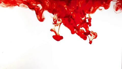 Ink drop in water Stock Footage 74266524